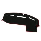 Unique Bargains Car Center Console Dashboard Cover Compatible for Dodge for Ram 2010-2018 Protective Polyester Red