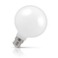 Crompton Globe LED Light Bulb Dimmable G95 B22 7W (60W Eqv) Warm White Opal