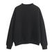 knqrhpse Long Sleeve Shirts For Women Womens Tops Women Sweatshirt Casual Easy Solid Color Long-Sleeves Round Neck Blouse Top Hoodies For Women Black L