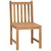 Anself Patio Chairs 2 pcs Solid Teak Wood