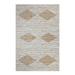 Indian Hand Woven Jute Rug Geometric White Living Area Floor Mat Dining Room Carpet 8x11 Feet