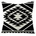 RKSTN Geometric Black and White Decorative Throw Pillow Covers Cotton Linen Square Cushion Covers Outdoor Couch Sofa Home Pillow Cases 18x18 Inch - Lightning Deals of Today on Clearance
