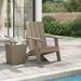 Dcenta Patio Adirondack Chair Brown 29.5 x34.8 x35.2 Polypropylene