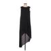 BCBGMAXAZRIA Cocktail Dress - Midi: Black Solid Dresses - Women's Size X-Small