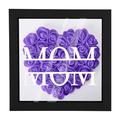 Vikakiooze Personalized Mom Flower Shadow Box With Name Preserved Rose Picture Frame Customized Memory Shadow Box Frame Flower Display Case Birthday Gifts Storage For Kitchen