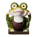 Hesxuno Solar Decorative Lights Outdoor Statues Outdoor Decor Outdoor Garden Lights Frogs Decor Solar Garden Frogs Decorations Garden Statue Solar Lights Garden Solar L