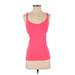 Lorna Jane Active Active Tank Top: Pink Color Block Activewear - Women's Size X-Small