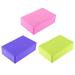 3pcs Lightweight EVA Blocks Yoga Brick Exercise Gym Brick Exercise Body Fitness Training Aids to Support and Deepen Poses(Random Color)