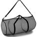 Mesh Duffle Bag With Zipper Adjustable Shoulder Strap 15â€� X 36â€� - Multipurpose Oversized Gym Bag For Equipment Gear Laundry - Breathable Mesh Travel Bag