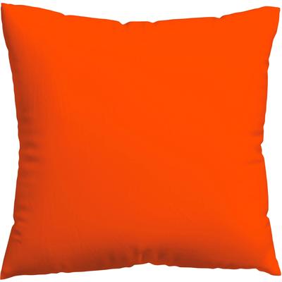 Kissenbezug SCHLAFGUT "Knitted Jersey aus Bio-Baumwolle mit Elasthan, bügelfrei", rot (rot mid), B:80cm L:80cm, Jersey, Obermaterial: 95% Baumwolle, 5% Elasthan, Kissenbezüge, besonders fein gestrickt, Kissenhülle mit farbigem Reißverschluss Image