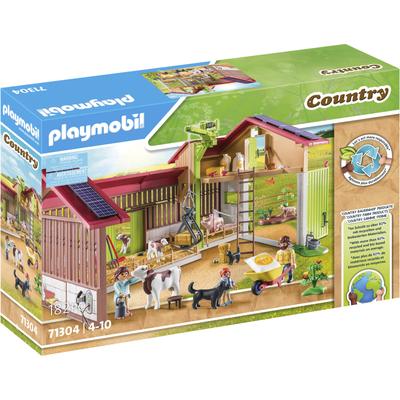 Konstruktions-Spielset PLAYMOBIL "Großer Bauernhof (71304), Country" Spielbausteine bunt Kinder Ab 3-5 Jahren