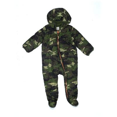 Baby Gap One Piece Snowsuit: Green Camo Sporting & Activewear - Size 18-24 Month