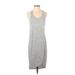 Gap Casual Dress - High/Low Scoop Neck Sleeveless: Gray Dresses - Women's Size Small