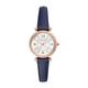 Fossil Carlie Mini Watch for Women, Quartz movement with Stainless steel or leather Strap