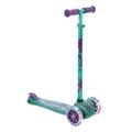 Squish Kids Scooter - Tilt 'n' Turn 3-Wheel Design - Motion-Activated Light-Up Wheels - Ideal First Scooter with Bright Decals and Robust Construction - Adjustable - Suitable for Ages 3+ (Teal)