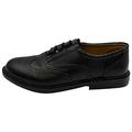Mens Leather Ghillie Brogues, Scottish Brogues or Kilt Shoes, Sizes UK 6-13 (8 UK) Black