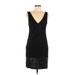 Topshop Casual Dress - Sheath: Black Dresses - Women's Size 8