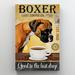 Trinx Boxer Coffee Co 1 - 1 Piece Rectangle Graphic Art Boxer Coffee Co 1 On Canvas Graphic Art Canvas in White | 36 H x 24 W x 1.25 D in | Wayfair