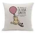 The Adventures Of Winnie The Pooh & Piglet Christening Cushion | Classic Bear Keepsake Nursery Gift Baby Girl
