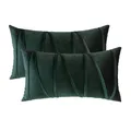 Housses de coussin décoratives en velours vert pour canapé et chambre à coucher housses de coussin