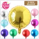 18 inch round pure Foil Balloon helium Balls Silver Wedding Happy Birthday Party Decoration