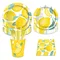 Hawaii Party Luau Zitrone Party Dekoration Ananas Stroh Tassen Teller Hochzeit Geburtstag Sommer Hawaiian Tropical Party Supplies
