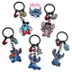 Anime Lilo & Stich Schlüssel bund Cartoon Figur Stich Engel Abzeichen Anhänger Schlüssel ring Auto