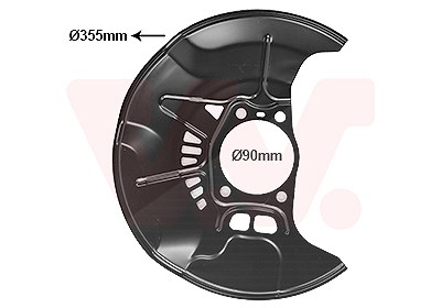 Van Wezel Spritzblech, Bremsscheibe [Hersteller-Nr. 5474372] für Toyota, Lexus Image