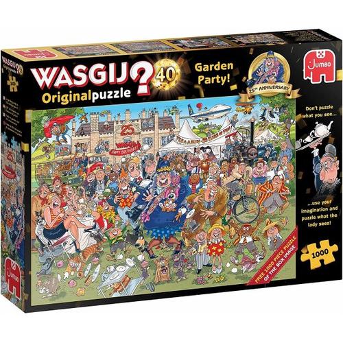 Jumbo 25019 - Wasgij Original 40, Gartenfest, Puzzle, 1000 Teile - Jumbo Spiele