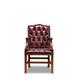 Gainsborough Chesterfield Four legged Chair Antique Red Leather