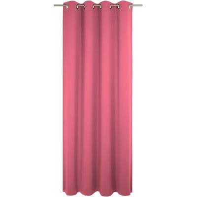 Vorhang WIRTH "Uni Collection", pink, B:142cm H:305cm, Baumwolle (Bio-Baumwolle), Gardinen, nach Maß Image