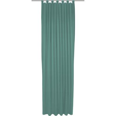 Vorhang WIRTH "Uni Collection", blau (petrol), B:142cm H:405cm, Baumwolle (Bio-Baumwolle), Gardinen, nach Maß Image