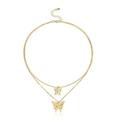 WQJNWEQ Valentines Day Decorations Butterfly Tridimensional Alloy Pendant Necklace Women s Fashion Accessories