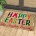 WQJNWEQ Valentines Day Decorations Easter Doormat Easter Eggs Rabbit Entryway Front Porch Rugs Anti-Skid Bottom Floor indoor Outdoor Carpet for Home Patio Home Decor