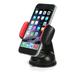 Anvazise Car 360 Degrees Rotatable Suction Cup Air Vent Mount Stand Mobile Phone Holder Black Red One Size