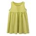 YDOJG Dresses For Girls Toddler Kids Baby Sleeveless Casual A Line Twirly Skater Dress For School Party Princess Dresses For 3-4 Years