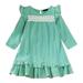 YDOJG Dresses For Girls Toddler Kids Child Baby Patchwork Long Ruffled Sleeve Pincess Dress Outfits For 3-4 Years
