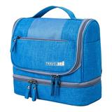 Hanging Bag Travel Cosmetic Kit Large Organizer Wet And Dry Toiletry Kit Makeup Kit Blue