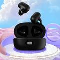 Wireless Ear Clip Bone Conduction Headphones Open Sport Bone Conduction Earbuds Bluetooth 5.3 Bone Conduction Head Set Mini Cycling Running Workout Painless Wearing Earring Earphone