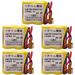 (Pack of 5)4400mAh BR-2/3AGCT4A 6V PLC Battery for FANUC A98L-0031-0025 A06B-6114-K504 Machine Non Rechargeable (Brown Connector)