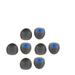 30pcs Earbuds Replacement Silicone Earphone Tips Noise Cancelling Earbud Caps (Blue)