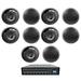 4-Zone Matrix Multi Room 70v Audio System w/ (10) JBL Black Ceiling Speakers