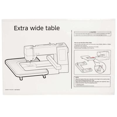 Janome Extra Wide Table Fits MC500E, MC400E and Elna 830