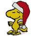 7" Peanuts Woodstock in Santa Hat Christmas Window Cling Decoration