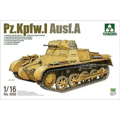 TAKOM-Kit de modèle à l'échelle 1008 1/16 Pz. Kthrone w.I Ausf.A