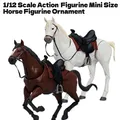1/12 Scale Action Figures Ornament Figurine Doll Toys Gifts 1/12 Scale Horse Figure Model Micro