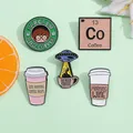 Coffee Cup Enamel Pins We Need Coffee Brooches Lapel Badge Barista Clothes Hat Brooch Pin Jewelry