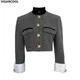 Retro Fashion Jacket 2022 Spring Women's clothing design sense stand-up collar equestrian clothing