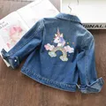 2 3 4 5 6 8 10 Years Girls Jacket Baby Boy Clothes New Fashion Spring Girls Cute Unicorn Autumn