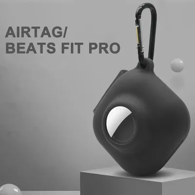 Airtag/Beats Fit Pro Earphone Case For Beats Fit Pro Soft Silicone Wireless Bluetooth Earbuds Charger Protective Cover With Hook